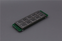 Teclados de metal IP65 4*4 chaves à prova d'água teclados de aço inoxidável para quiosque