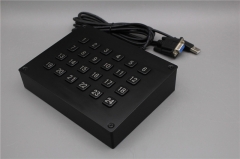 Customized 24 Keys Desktop Metal Industrial Numeric Keyboard For Machinery Equipment