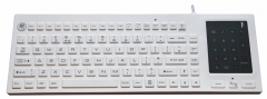 Waterproof Industrial Silicone Keyboard 2 in 1 Trackpad & Number keypad