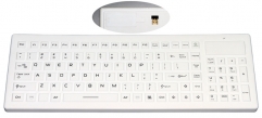 IP66 Waterproof 2.4 GHz Clinical Wireless Silicone Medical Keyboard With Number Keys.