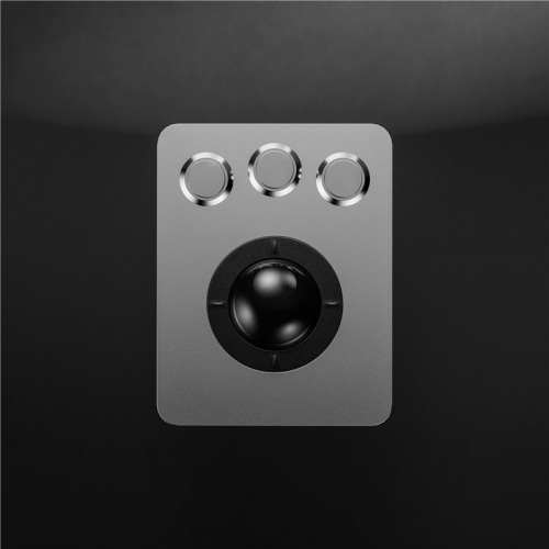 DAVO LIN Trackball-Tastatur aus Edelstahl