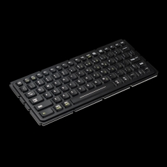 Panel Mount 81 keys IP67 Waterproof Medical Silicone Keyboard With Metal Base