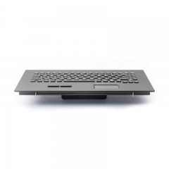 Waterproof Dustproof CNC Aluminum Machining Rugged Metal Keyboard With Touchpad For Vehicle System