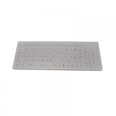 Teclado médico de silicona inalámbrico clínico de 2,4 GHz resistente al agua IP66 con teclas numéricas.