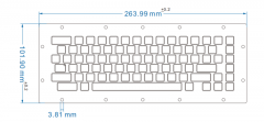 IP67 à prova d'água metal industrial de grau médico teclado de membrana ultrafina com touchpad