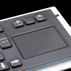 Wasserdicht Panel Montage Metall Edelstahl Industrielle Kiosk Schwarz Tastatur mit Integriertem touchpad