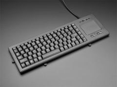 88 Keys Panel Mount Plastic Industrial Keyboard With Trackpad And Buttons For Both Right Left Clicks