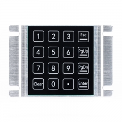 16 Keys Waterproof And Dustproof Induction Keyboard Panel Mount Capacitive Touch Keypad For Parcel Locker Access Control