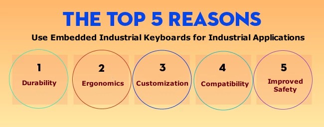 5 Top Reasons to Use Embedded Industrial Keyboards for Industrial Applications