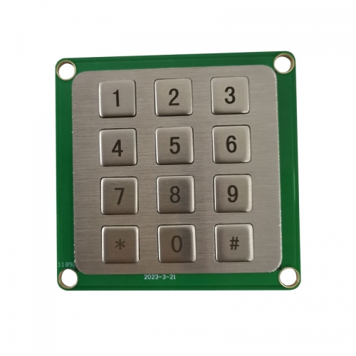 12 Keys Mini Metal Keypad With 13pin Connector