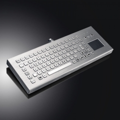 Heavy Duty Industrial Stainless Steel Integrated Touchpad Desktop Metal Keyboard For Coal Mine And Petrochemical Equipment