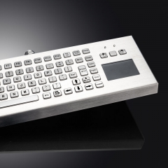 Heavy Duty Industrial Stainless Steel Integrated Touchpad Desktop Metal Keyboard For Coal Mine And Petrochemical Equipment