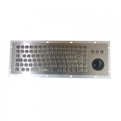 89 Keys Industrial Keyboards With 36mm Resin Trackball