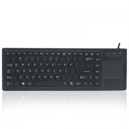 Teclado plástico industrial rugoso de escritorio del nuevo estilo con el panel táctil integrado para la computadora de la PC