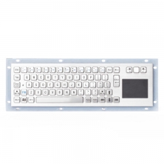 Teclado de aço inoxidável com botão de metal personalizado, teclado industrial com teclado para quiosques de serviços bancários, máquina CNC médica