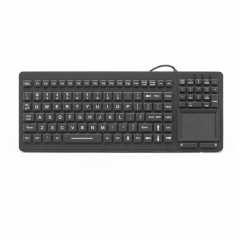 IP68 Waterproof Silicone Keyboard with Touchpad and Numeric Keypad