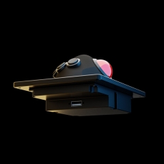 Mouse trackball meccanico incorporato USB PS2 Montaggio a pannello Dispositivo di puntamento industriale Rollerball in metallo da 38 mm