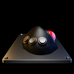 DAVO LIN Trackball-Tastatur aus Edelstahl