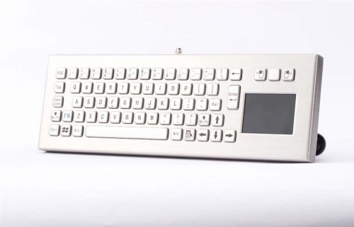 Niestandardowe metalowe przyciski przemysłowe klawiatury touchpad szczotkowana klawiatura ze stali nierdzewnej do kiosków bankowość medyczna maszyna CNC