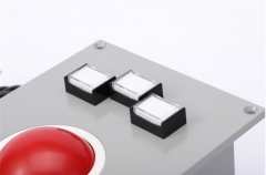 Panel Mount Industrial Embedded 60mm Diameter Trackball With P16LMT2-1ab DECA Reset Button Switch T2 Rectangle