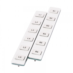 Interfaz de matriz de teclado de metal resistente de 6 teclas
