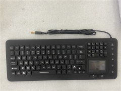 Teclado de silicona resistente al agua con panel táctil y teclado numérico