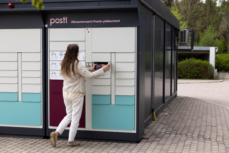 Metal Keypad with Display Used for Outdoor Parcel Locker for Finland Posti 2021