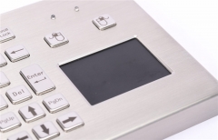 Tastiera industriale da tavolo in acciaio inossidabile con touchpad, cavo USB antideflagrante