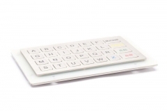 Teclado metálico resistente al agua IP65 de 28 teclas, matriz e interfaz USB disponibles