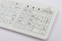 Russian Layout Capacitive Touchscreen Glass Medical Keyboard Multi-Interface, USB, Wireless and Bluetooth