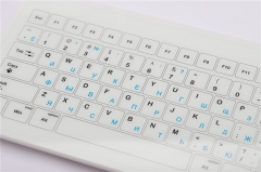 Russian Layout Capacitive Touchscreen Glass Medical Keyboard Multi-Interface, USB, Wireless and Bluetooth