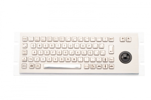 Rugged Waterproof Industrial Computer Keyboard With 25mm Diameter Integrated Trackball For UAV Ground Console