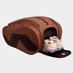 PU Leather Padel Tennis bag ,Padel Bags Racquetball, Brown