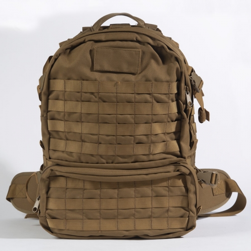 Khaki Military Backpack Nylon Army Bags , PK-0008