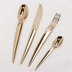 Hot Sell Custom Restaurant Cutlery Set Gold Silver Plated