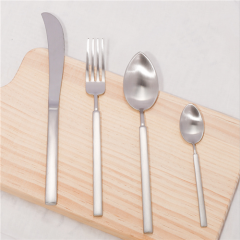 Custom Stainless Steel Wedding Silver Cutlery Set 4 Piece