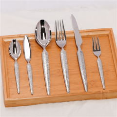 Elegant Mirror Shiny Gold Silver Finish Stainless Steel Cutlery Set