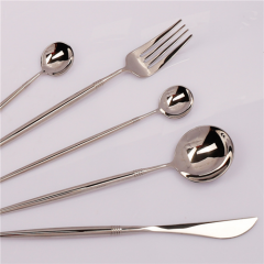 Wedding Gold Silver Plated Flatware Cutlery Set
