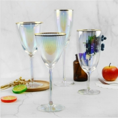 Wholesale Cheap Wholesale Colored Wedding Decorated Glassware Set/Wine Glass