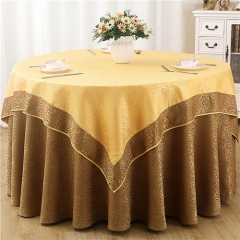 Wholesale Luxury Wedding And Hotel Double Round Table Cloth