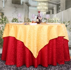 Luxury Double Layer Round Wedding Table Linen Tablecloth