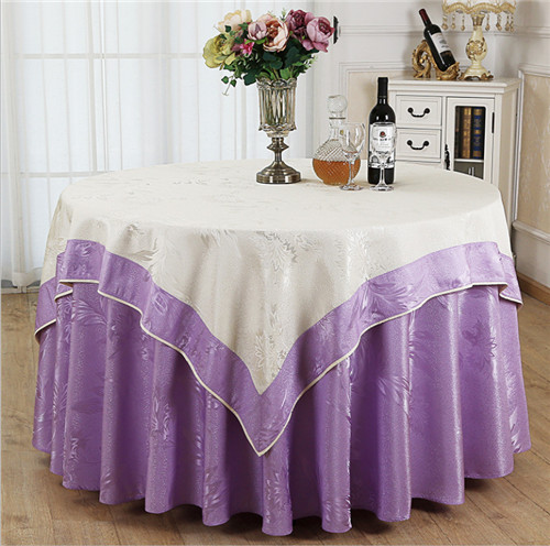 Luxury Embroidery Wedding Table Cloth For Restaurant