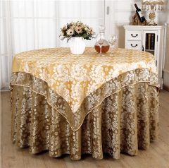 Luxury Embroidery Wedding Table Cloth For Restaurant