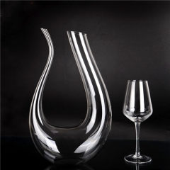 Wholesale Handmade Unique Clear Glass Wine Decanter