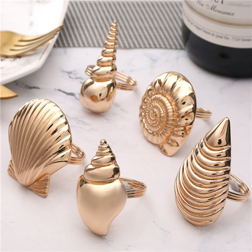 Sea Shell Napkin Rings for Wedding Table Decoration