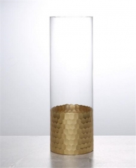 Cylinder Glass Vase Transparent Customized for Flower Size 25 cm 30 cm 35 cm And 40 cm