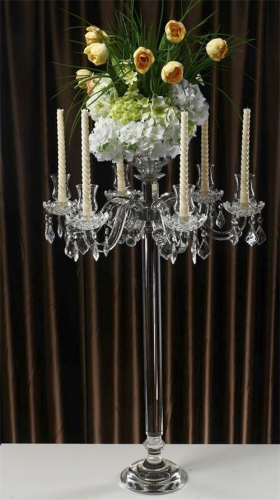 Crystal Flower Stand Candelabra Wedding Home Party Decorations