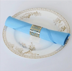 Cotton Piece Dyed Single Design Table Napkins For Hotel