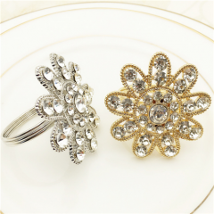 Wholesale Luxury Crystal Rhinestone Napkin Rings Holders