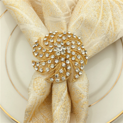 Gold Napkin Ring for Events Wedding Dinner Application